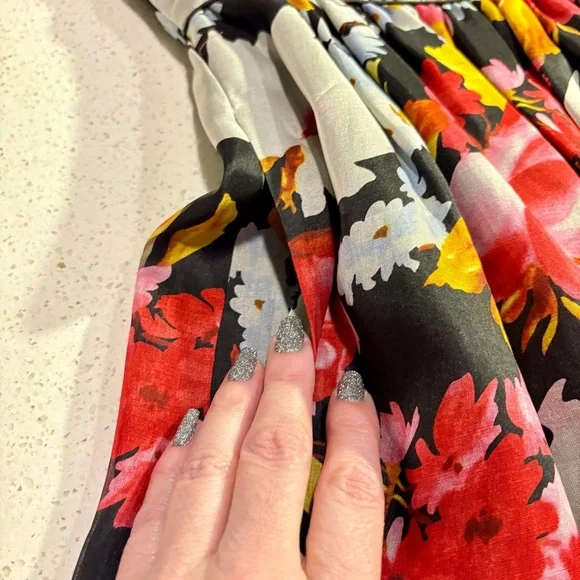 Jill Stuart Silk Floral Sleeveless Mini Dress Size 10 - Picture 6 of 9